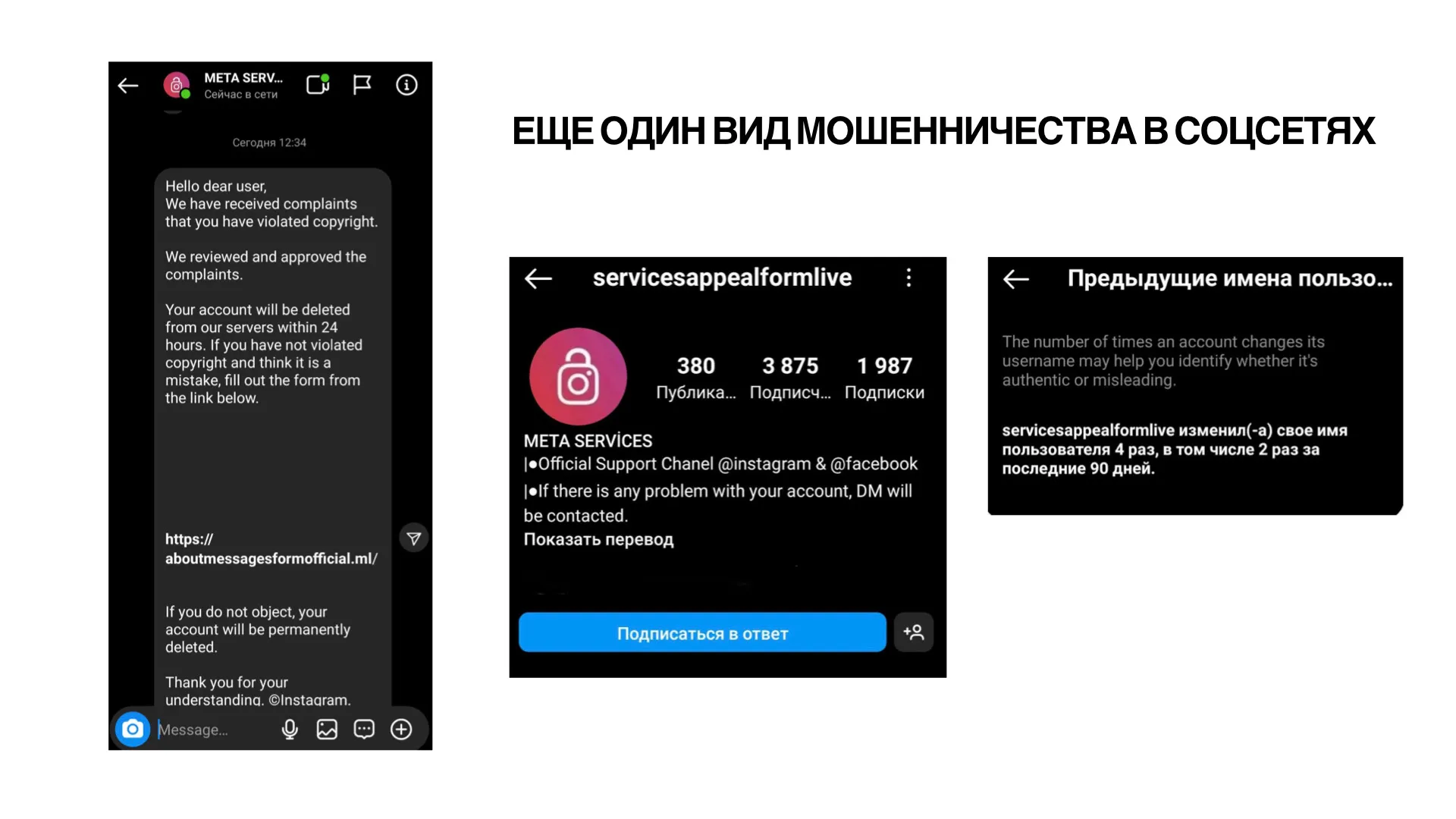 виды мошенничества в социальных сетях